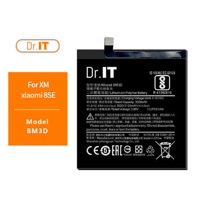 OEM Mi 8SE Cell Phone Batteries BM3D Battery 3120mAh Li Polymer