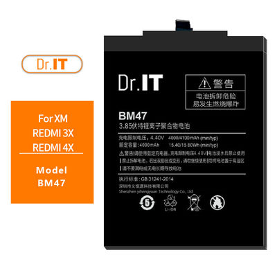 Compression Resistance Smartphone Batteries 4100mAh Bm47 Battery For Redmi 4