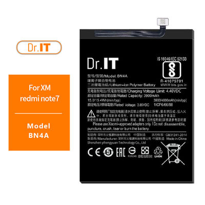 MSDS 4000mAh BN4A Xiaomi Phone Battery Replacement Heat Proof