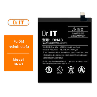Renmi Note 4X Replacement	Lithium Cell Phone Battery 4000mAh BN43