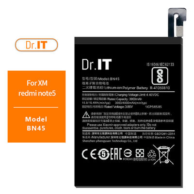 Bending Resistance Lithium Cell Phone Battery 4000mAh For Xiaomi BN45
