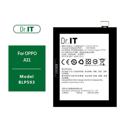 3.85V 2320mAh BLP593 OPPO A31 Battery Replacement Heat Proof​