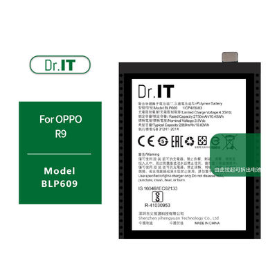MSDS Approved BLP609 OPPO Phone Battery 2850mAh bending resistance