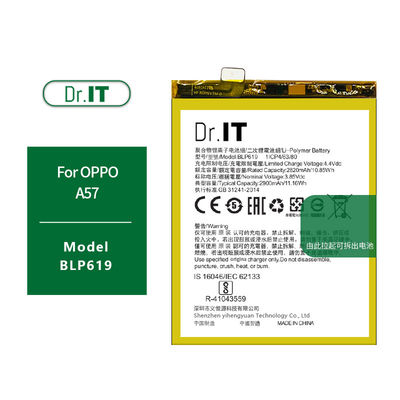 2820mAh 3.85V Replace A57 Oppo Battery Blp619 Environmental Protection