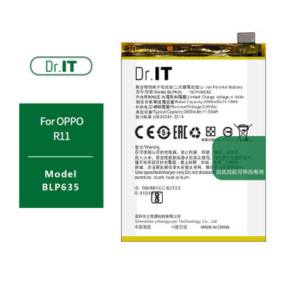 OEM BLP635 Oppo R11 Battery Replacement 3000mAh 3.85V zero cycle