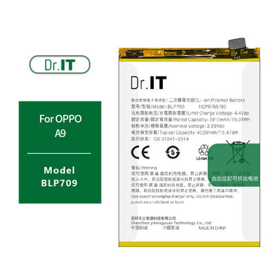 OEM ODM BLP709 Oppo A9 Battery Capacity 4020mAh CE ROHS Standard