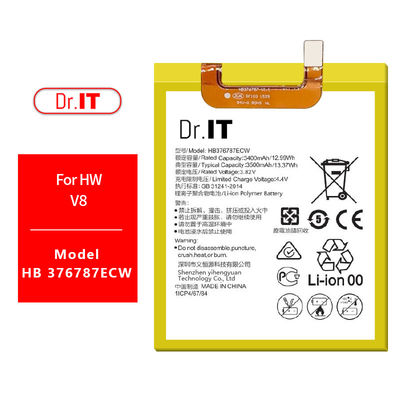 Rechargeable Huawei Honor V8 Battery Li Polymer 3500mAh 3.85V