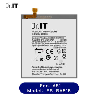 Heat Resistant Samsung A51 Lithium Ion Phone Battery Replacement 4000mAh 3.85V