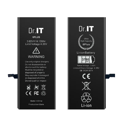 Li Ion type 6 PLUS Iphone High Capacity Battery 3700mAh A+++ Grade