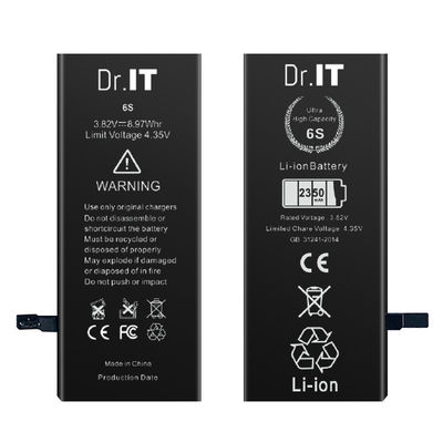 High Discharge Rate 2350mAh Lithium Ion Cell Phone Battery For Iphone 6S