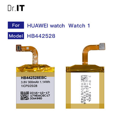 Li Polymer 300mAh Huawei Watch Battery Replacement Dual IC protection