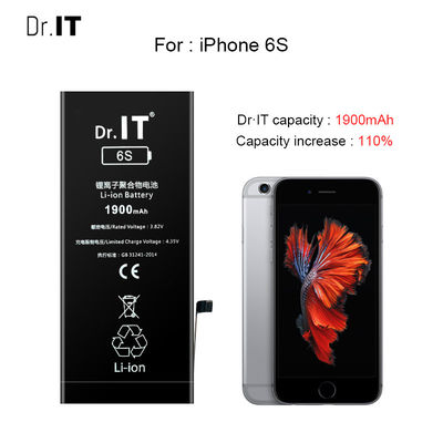 Original Capacity Lithium Iphone Battery 1900mAh Dual IC Protection OEM