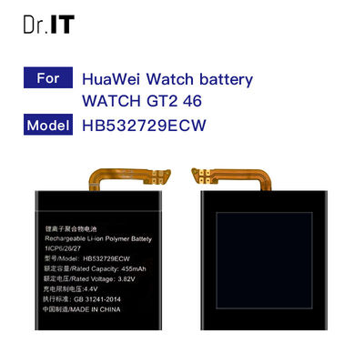 Rechargeable Smart Watch Lithium Ion Battery 455mAh For Huawei GT2 46