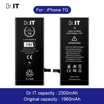 Li Ion Polymer Iphone 7g Battery Mah 2300mAh Prevent Overcurrent