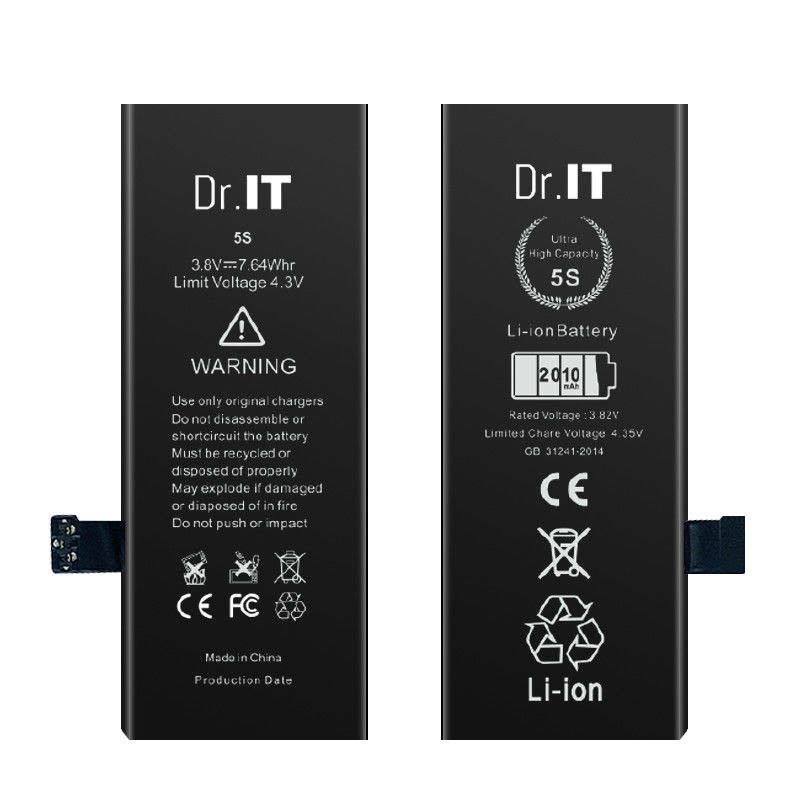 Li Polymer 3.8V High Capacity Phone Battery 2010mAh For Iphone 5s