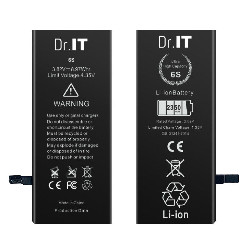 High Discharge Rate 2350mAh Lithium Ion Cell Phone Battery For Iphone 6S