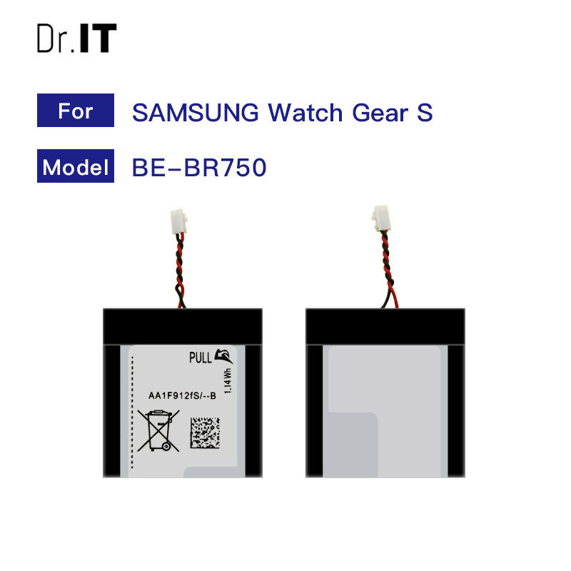 Built In PCM 300mAh Smart Watch Batteries Lithium Ion BR750 Gear S