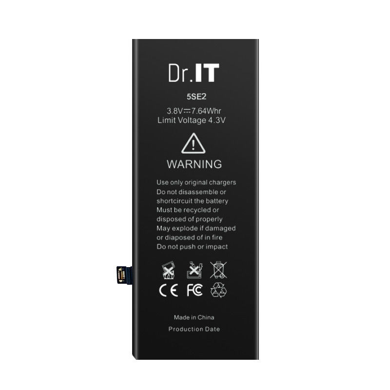 Eco Friendly 5SE Lithium Iphone Battery Replace 1624mAh Dual IC Protection