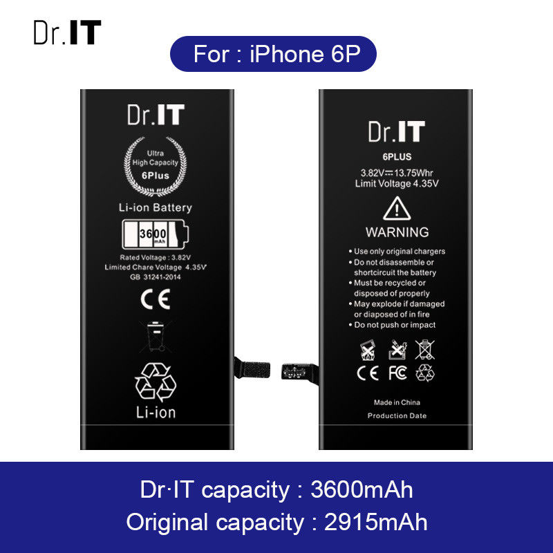 3600mAh Iphone High Capacity Battery Rechargeable CE Certification
